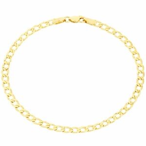 10K Solid Gold Cuban Link Bracelet ✨ 7” Flat Curb Chain ALI Hallmark NEW